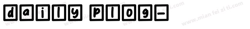 Daily plog字体转换
